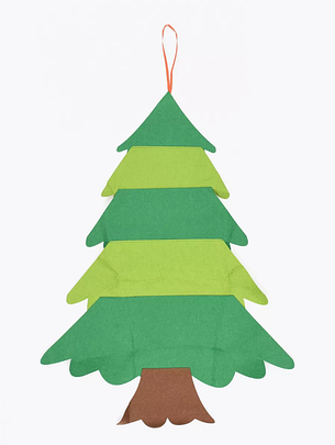 Дитяча Різдвяна ялинка з фетру Без іграшок Chrismas Free ялинка на стіну 95x70 см, фото 1