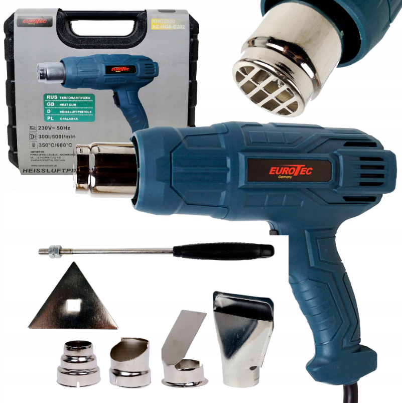 Фен будівельний EUROTEC KHG2400, фото 1