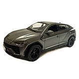 Машинка Джип на радіокеруванні Lamborghini Urus Ламборгіні 1:18 сіра акум світло 28*9*11см (866-1801B), фото 3