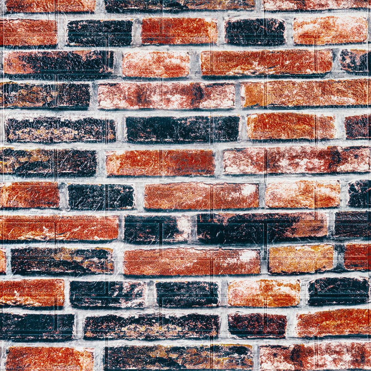 Самоклеящиеся 3Д панели, под Екатеринославский кирпич 700x770x3 мм, 3Д ...