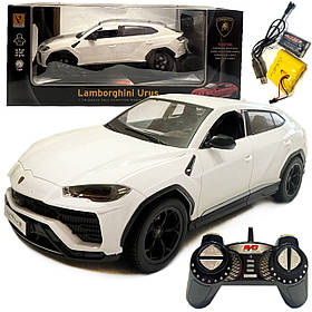 Машинка Джип на радіокеруванні Lamborghini Urus Ламборгіні 1:18 біла акум світло 28*9*11см (866-1801B)
