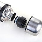 Хромований термос 750 мл з чашкою та ручкою, Originals / Вакуумний термос для чаю та кави / Термос у похід, фото 7