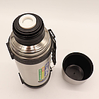 Хромований термос 750 мл з чашкою та ручкою, Originals / Вакуумний термос для чаю та кави / Термос у похід, фото 8