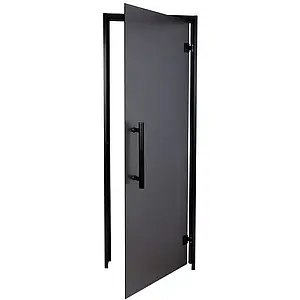 Двері для хаммаму Tesli Antalya Black Sateen 1900х700