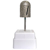 Алмазні насадки фрези для апаратного педикюру TWISTER Зелена 80 грит 16мм