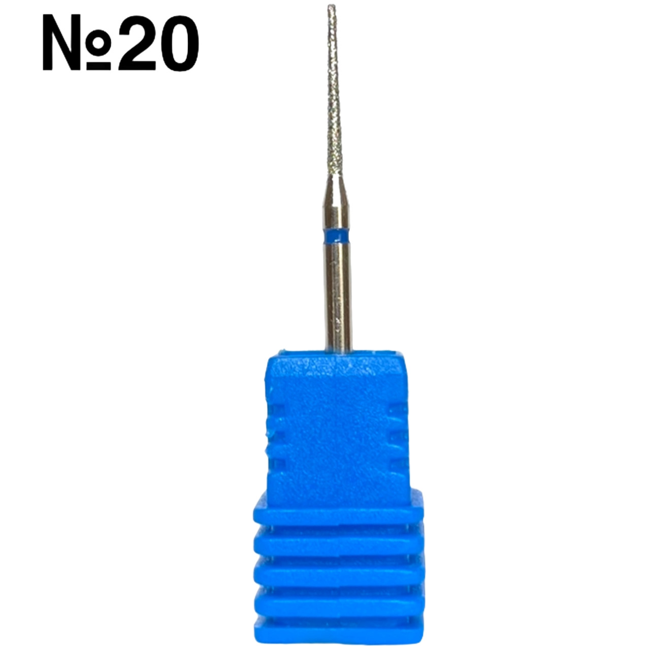 Насадка-фреза з алмазним напиленням для манікюру і педикюру Синій №20, фото 1