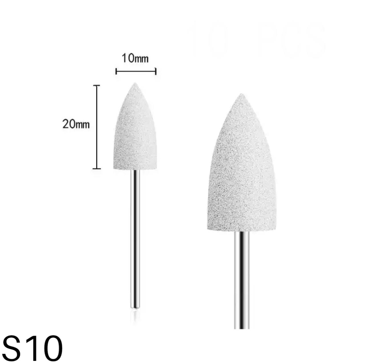 Фреза силіконова для шліфування та полірування нігтів і кутикули S10, фото 1
