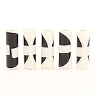 Набір наклейок на баночки для спецій 4см, 20шт, Чорні / Етикетки на банки для сипучих / Наклейки для приправ, фото 10