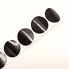 Набір наклейок на баночки для спецій 4см, 20шт, Чорні / Етикетки на банки для сипучих / Наклейки для приправ, фото 4