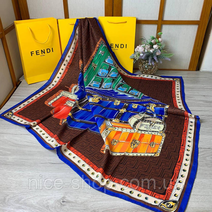 Хустка Fendi з ручною підшивкою, фото 1