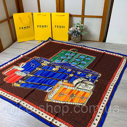 Хустка Fendi з ручною підшивкою, фото 3