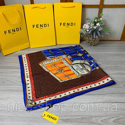 Хустка Fendi з ручною підшивкою, фото 4