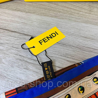 Хустка Fendi з ручною підшивкою, фото 5