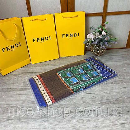 Хустка Fendi з ручною підшивкою, фото 6