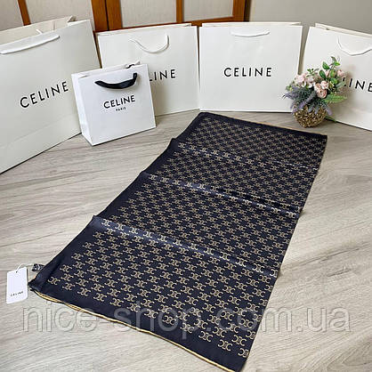 Хустка Celine шовкова з ручною підшивкою, фото 3