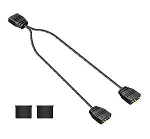 Розгалужувач живлення 1х2 для корпусного ARGB вентилятора TRY FUN HUB 0,1 м чорний