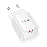 Мережевий Зарядний Пристрій Hoco C146A 1USB-C PD/QC 20W Колір Бiлий, фото 4