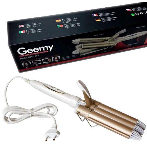 Плойка тройная GEEMY GM-1988, 5 режимов работы, керамическое покрытие.
