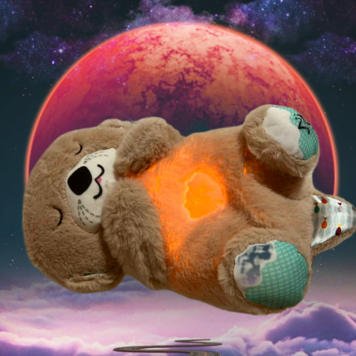 Іграшка повітропроникна видра, м'яка іграшка для сну видра для засинання малюків, фото 1