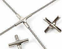 Хрестовий з’єднувач для троса 4 мм