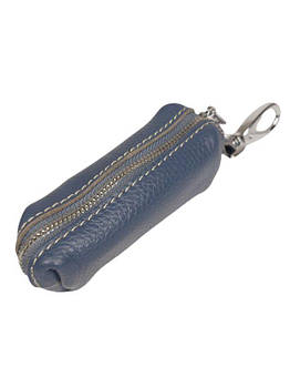 Ключниця із м'якої натуральної шкіри 9237 Blue.Купити чоловічі гаманці оптом и в розницу в Украине.