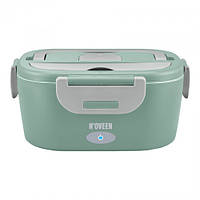 Ланч-бокс з підігрівом від 230В і 12В / 24В  з термосумкою Noveen LB725 Зелений з бежевим