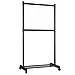 Підлогова вішалка стійка для зберігання одягу і взуття на колесах 80х42х180 см YX9112 M, фото 2