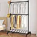 Підлогова вішалка стійка для зберігання одягу і взуття на колесах 80х42х180 см YX9112 M, фото 5
