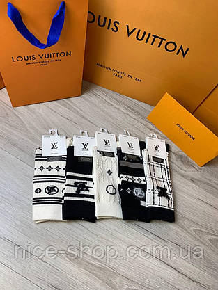 Шкарпетки Louis Vuitton теплі кашемір, фото 4