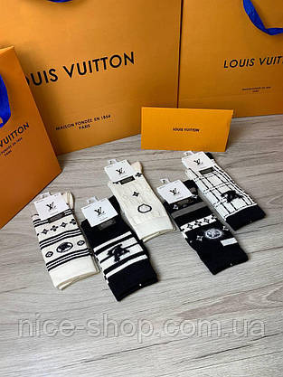 Шкарпетки Louis Vuitton теплі кашемір, фото 6