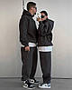 Жіночий чоловічий костюм теплий трьохнитка на флiсi у стилі family look, фото 5