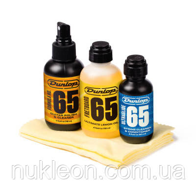 Популярний! Засіб для догляду за гітарою Jim Dunlop System 65 Guitar Tech Kit (6504) — найкраща якість тільки