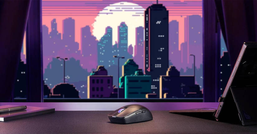Миша Asus ROG Strix Impact III RGB WL/BT Black (90MP03D0-BMUA00), фото 3