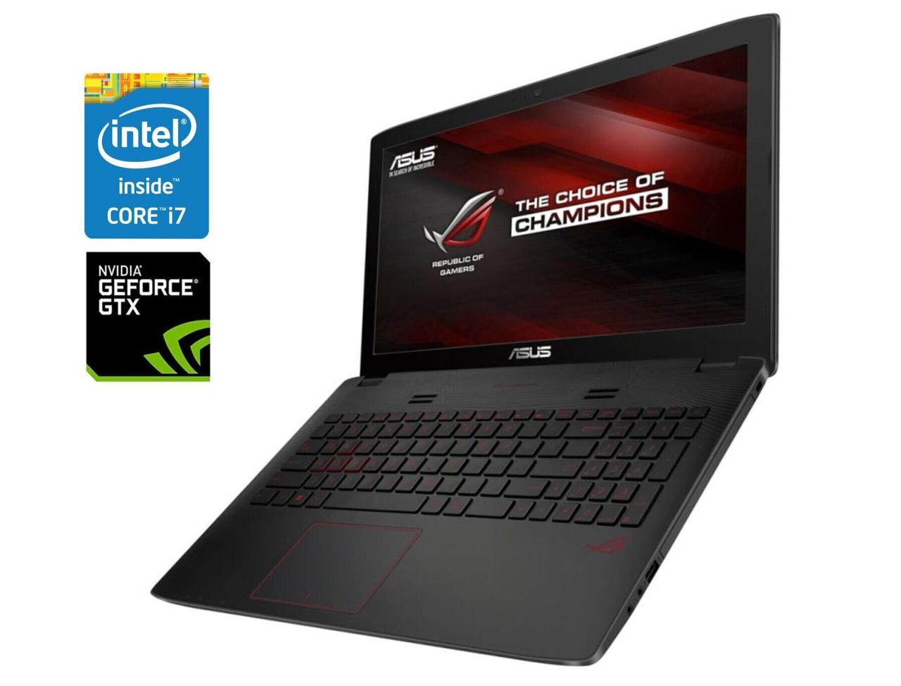Ігровий ноутбук Б-клас Asus ROG Strix GL552VW/ 15.6" 1920x1080/ i7-6700HQ/ 16GB RAM/ 128GB SSD+500GB HDD/ GTX 960M 2GB