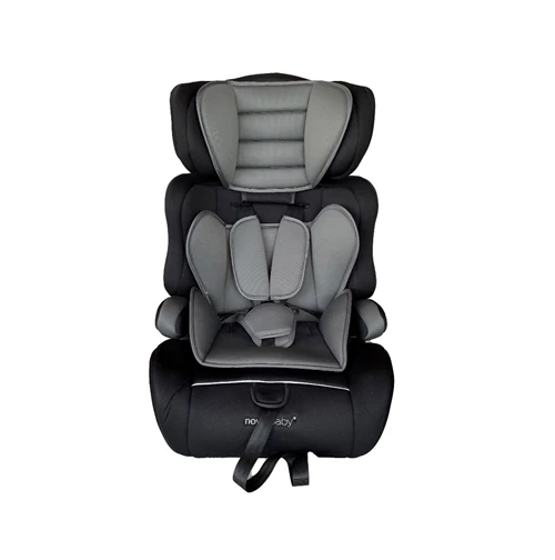 Автокрісло дітям 9 36 кг Gifted Baby HD авто бустер бустере в машину для перевезення дітей 1 2 3 Чорне з сірим