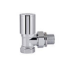 Кран радіаторний SD Forte 1/2" кутовий хром SF234W15, фото 5