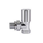 Кран радіаторний SD Forte 1/2" кутовий хром SF234W15, фото 6
