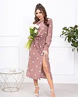 Плаття ISSA PLUS 13791 S бежевий