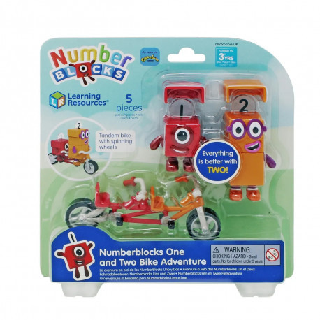 Ігрові фігурки Numberblocks 1 і 2 на велосипеді Learning resourсes