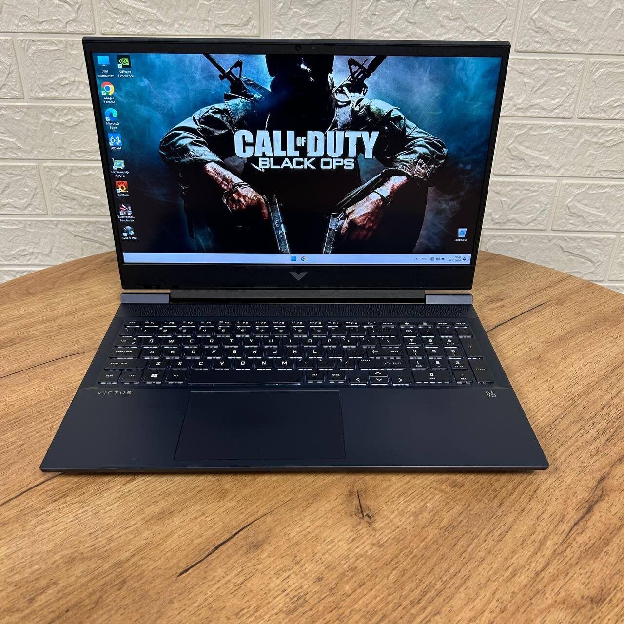 Б/в Ігровий ноутбук Б-клас HP Victus 16-d0013dx 16.1" 1920x1080| i7-9750H| 8GB RAM| 256GB SSD| RTX 3050 4GB