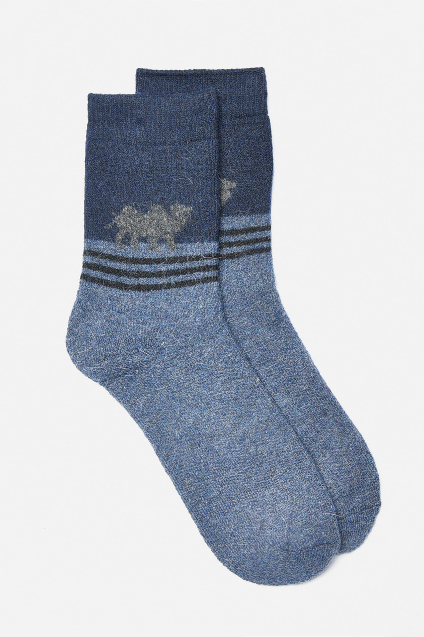 Шкарпетки чоловічі махрові ангорові синього кольору р.40-47 190499M, фото 1