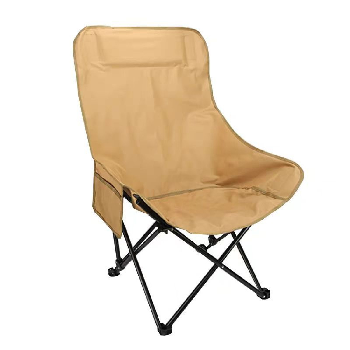 Стілець туристичний складаний 60 x 59 x 92 см Бежевий - фото 1 - id-p2408539307