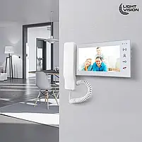 Комплект відеодомофона Light Vision: відеодомофон 7" SEOUL та відеопанель 2Mp White (82-00232-82-00242), фото 6