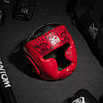 Боксерський шолом Phantom Muay Thai Full Face Red (капа в комплекті), фото 6