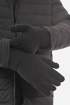 Рукавички чоловічі акрилові утеплені чорного кольору р.9,5 189480M