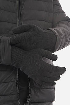 Рукавички чоловічі акрилові утеплені чорного кольору р.9,5 190028M