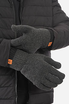 Рукавички чоловічі акрилові утеплені темно-сірого кольору р.9,5 190030M