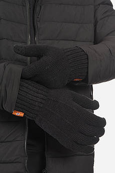 Рукавички чоловічі акрилові утеплені чорного кольору р.9,5 193684M