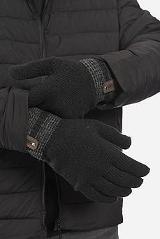 Рукавички чоловічі акрилові утеплені чорного кольору р.9,5 193695M