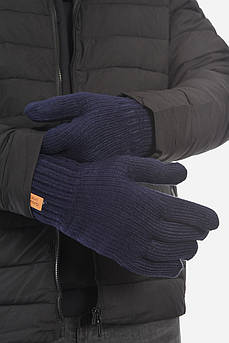 Рукавички чоловічі акрилові утеплені темно-синього кольору р.9,5 193716M